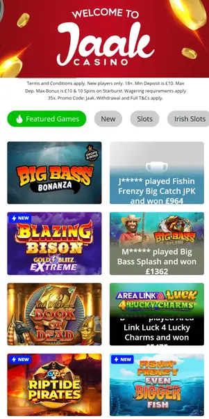 jaak casino App – mobile Casino